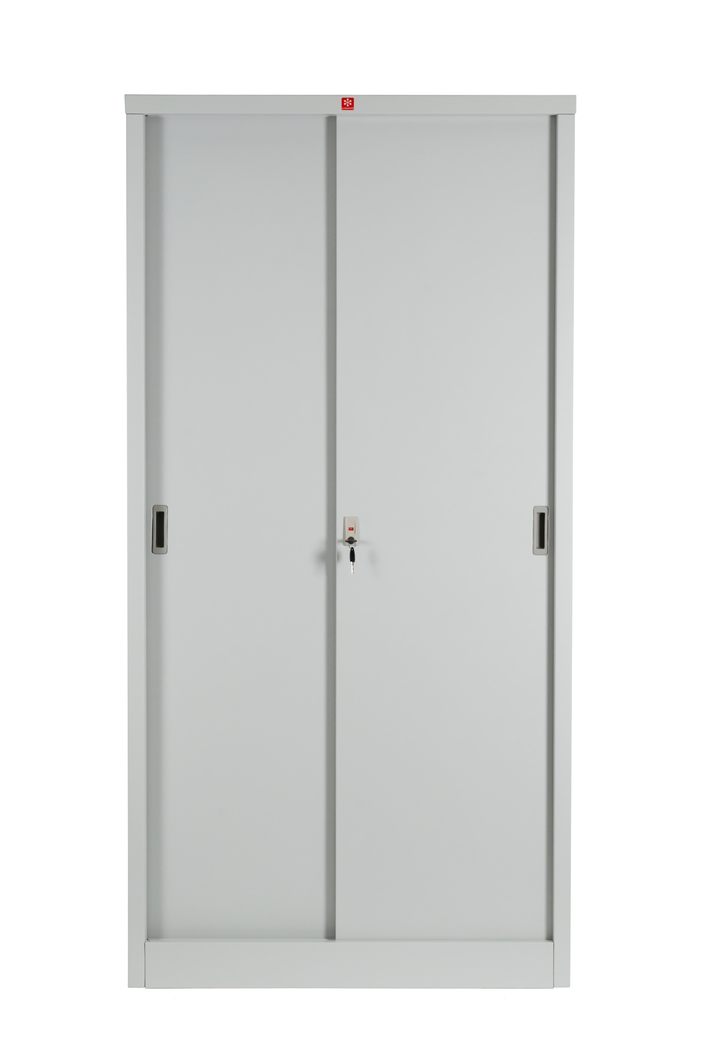 ตู้บานเลื่อนทึบสูง รุ่น KSS-96K-TG  สีเทาทราย